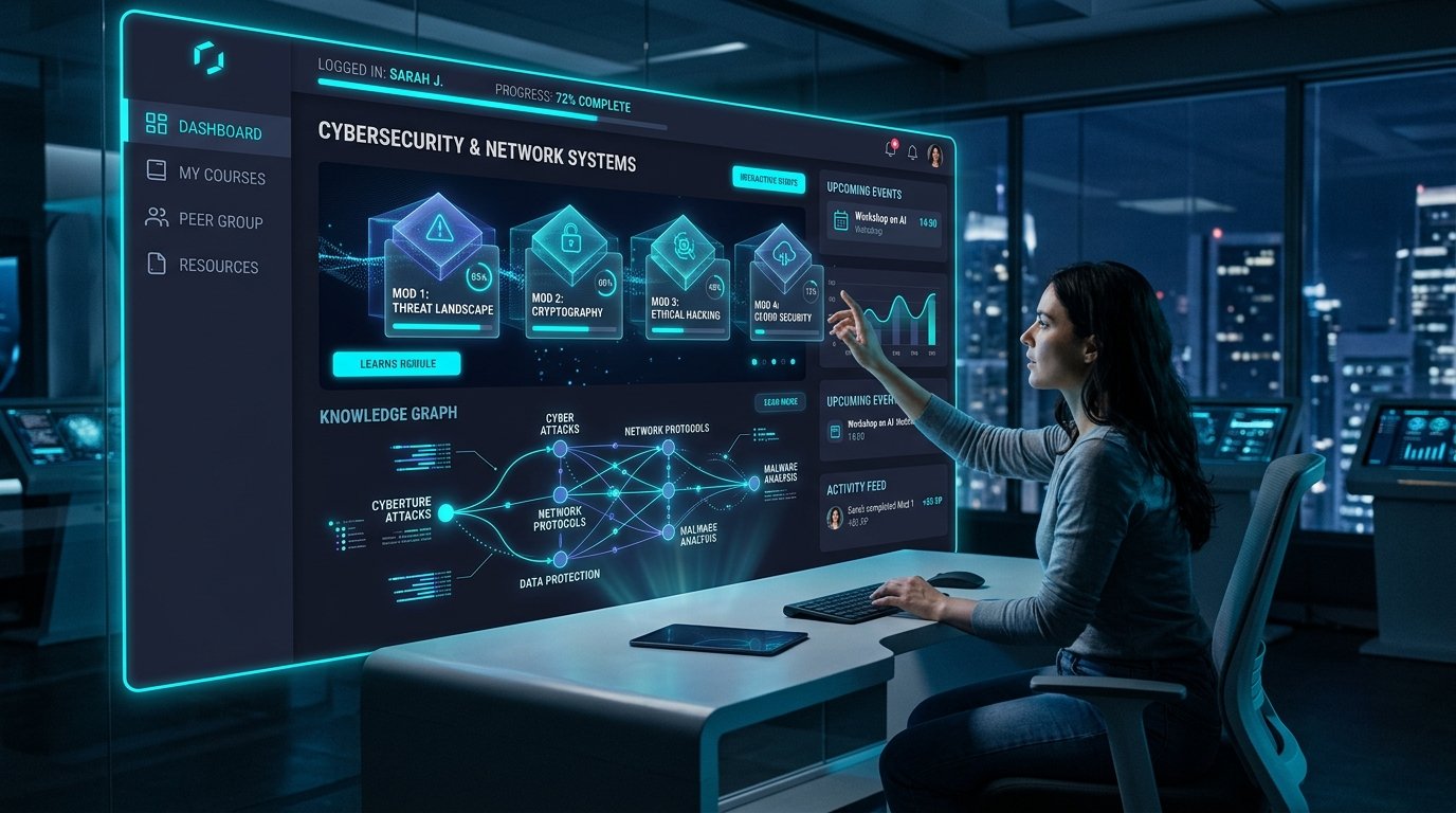 Education and Learning Management Solutions UI mockup