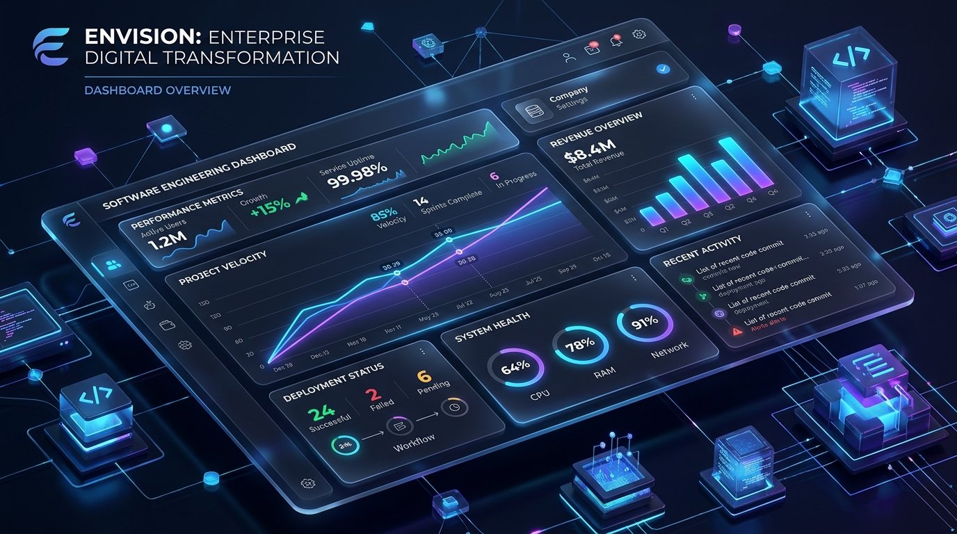 Employee Management System enterprise dashboard mockup
