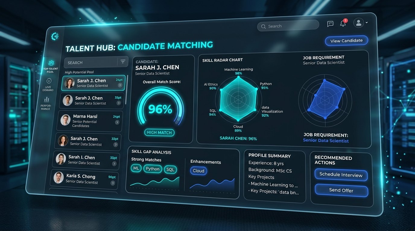 AI Recruitment and Talent Management Platform mockup